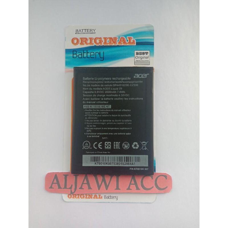 Baterai Acer Liquid Z5  A10 Original Battery Hp