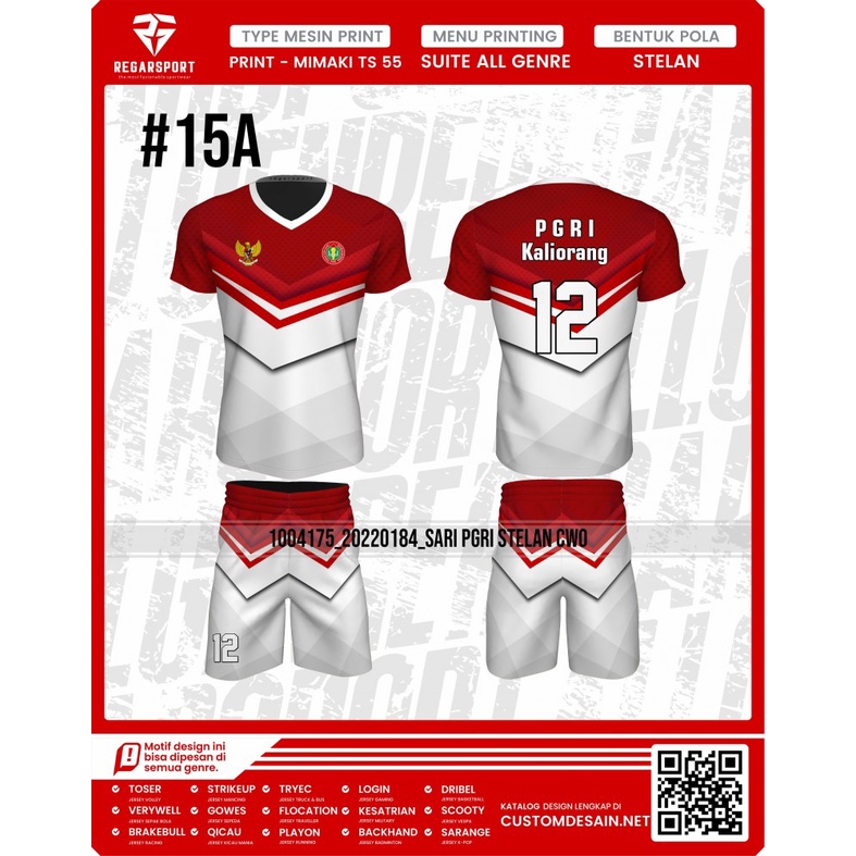 Jersey football/futsal printing