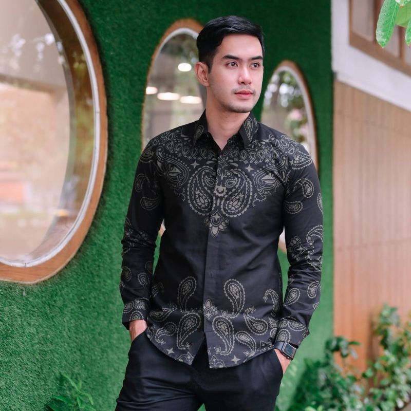 batik endok hitam katun halus furing