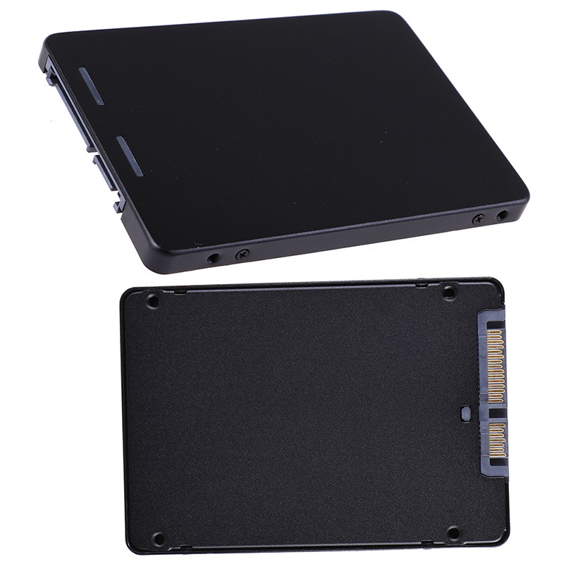 (Ele) Case Adapter Konverter Msata Ssd Ke Sata 2.5 &quot;Bahan Metal Warna Putih