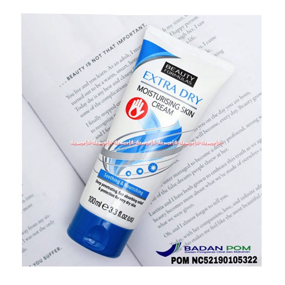 Beauty Extra Dry 100ml Moisturising Skin Cream Krim Untuk Kulit Kering Handbody Ekstra Dray Sppthing &amp; Nourishing Beauty Formulas