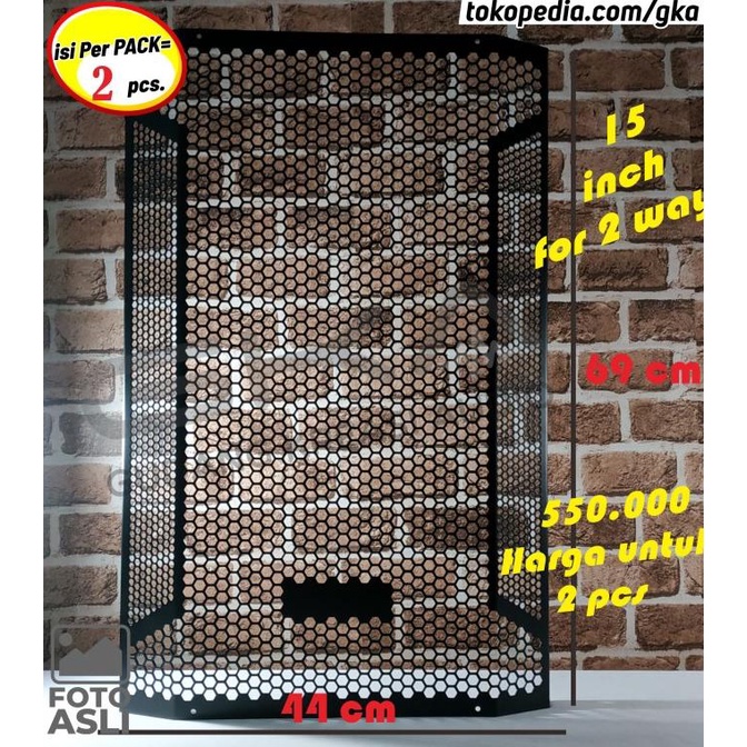 Grill Ram Speaker Professional / Grill box speaker 15 in MURAH IMPORT