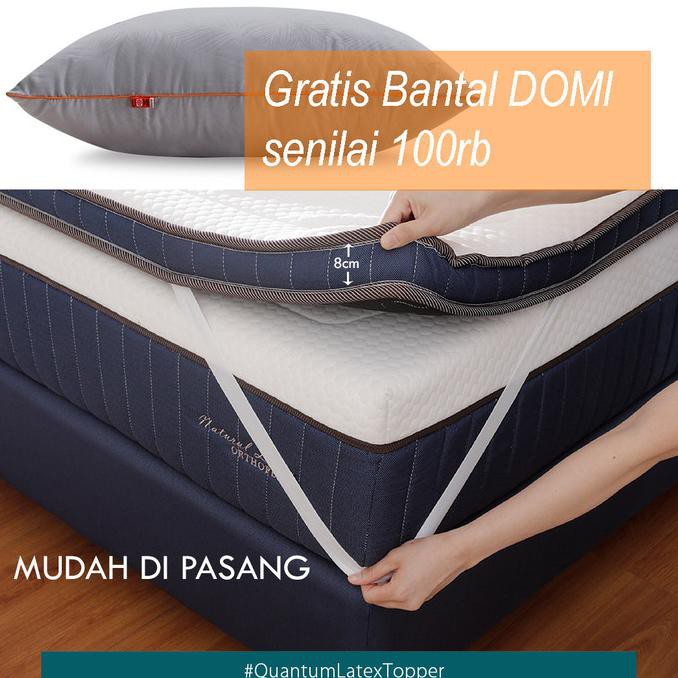 Ready Stok - Pelapis Springbed / Topper Latex/ Pelapis Kasur Quantum 160X200