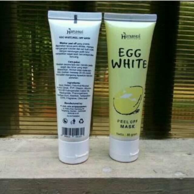 HANASUI EGG WHITE MASKER ORIGINAL BPOM - MASKER TELUR - MASKER WAJAH