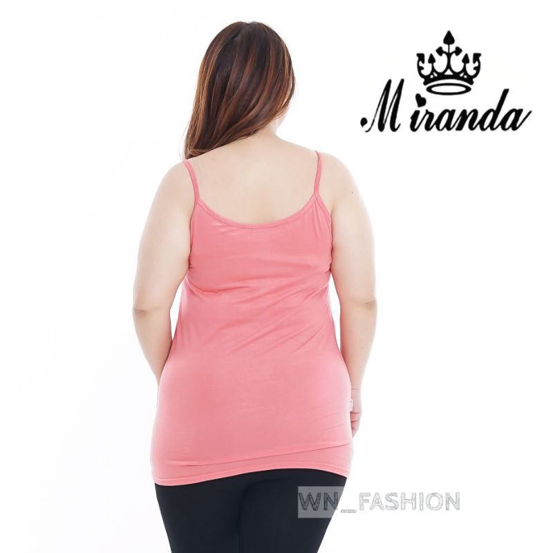 Tanktop Miranda Wanita Super Jumbo XXXL  Muat BB 90 - 100kg Ke Atas Bahan Rayon-4