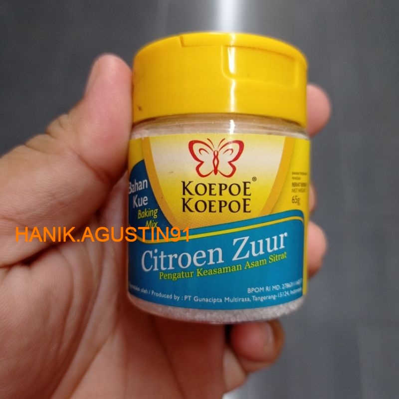 

Koepoe Koepoe Citroen Zuur Kupu Citroen Zuur 65Gr