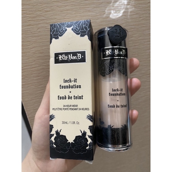 Kat Von D lock it foundation