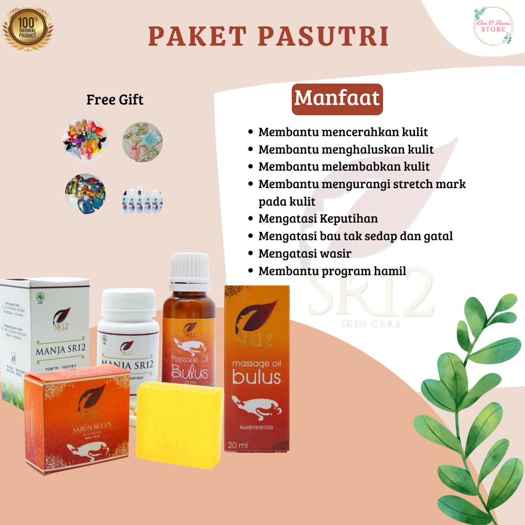 Paket Pasangan Suami Istri Di Sayang SR12/atasi keputihan/memudarkan stretch mark