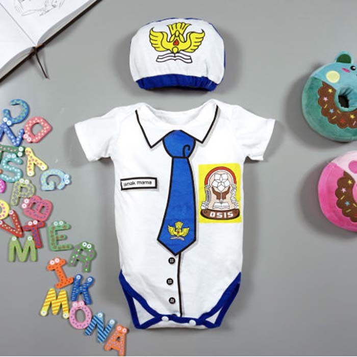 JUMPER BAYI LUCU BAJU BAYI KARAKTER SERAGAM SEKOLAH SMP