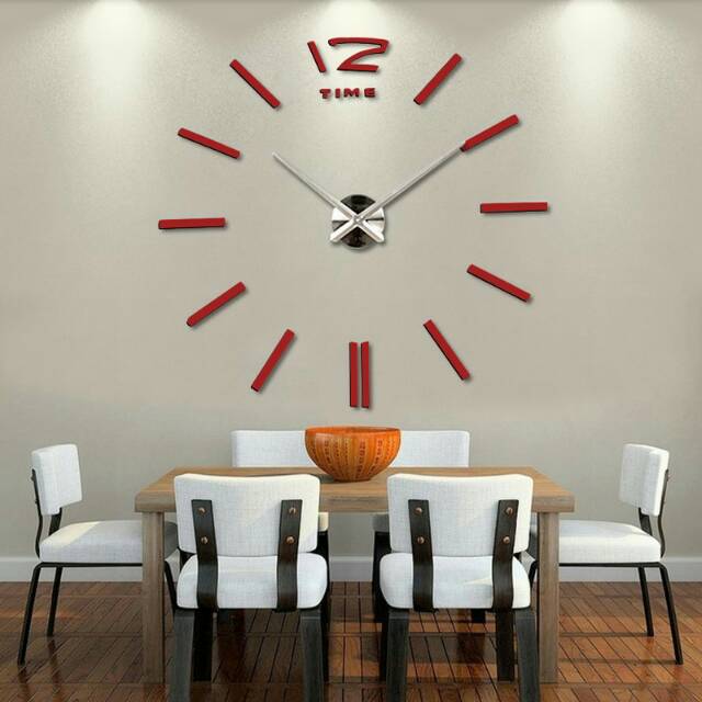 Jam Dinding 3D Giant Walk Clock