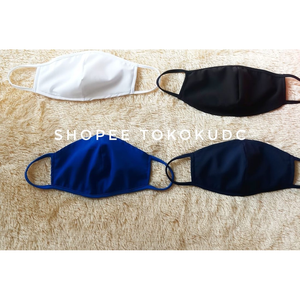 MASKER KAIN WATER RESISTANT 2PLY MASKER PELINDUNG WAJAH REUSABLE MASK TOKOKUDC