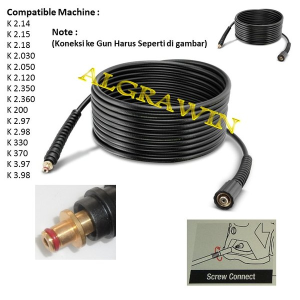 Karcher Hose H 9 Selang 9 meter 160 bar for K2.14 K2.050 K2.350 K2.98 K3.98