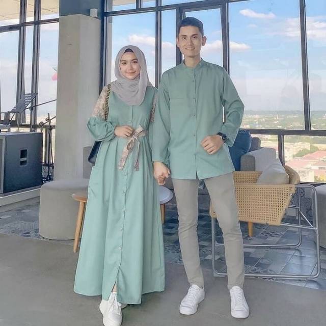 Baju Gamis Wanita Terbaru / Gamis Murah / Dress Muslim Couple Wardah