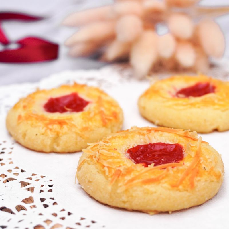 

Kue Kering Cap Jempol / Thumbprint Cookies 300gr by Yummy Cookies