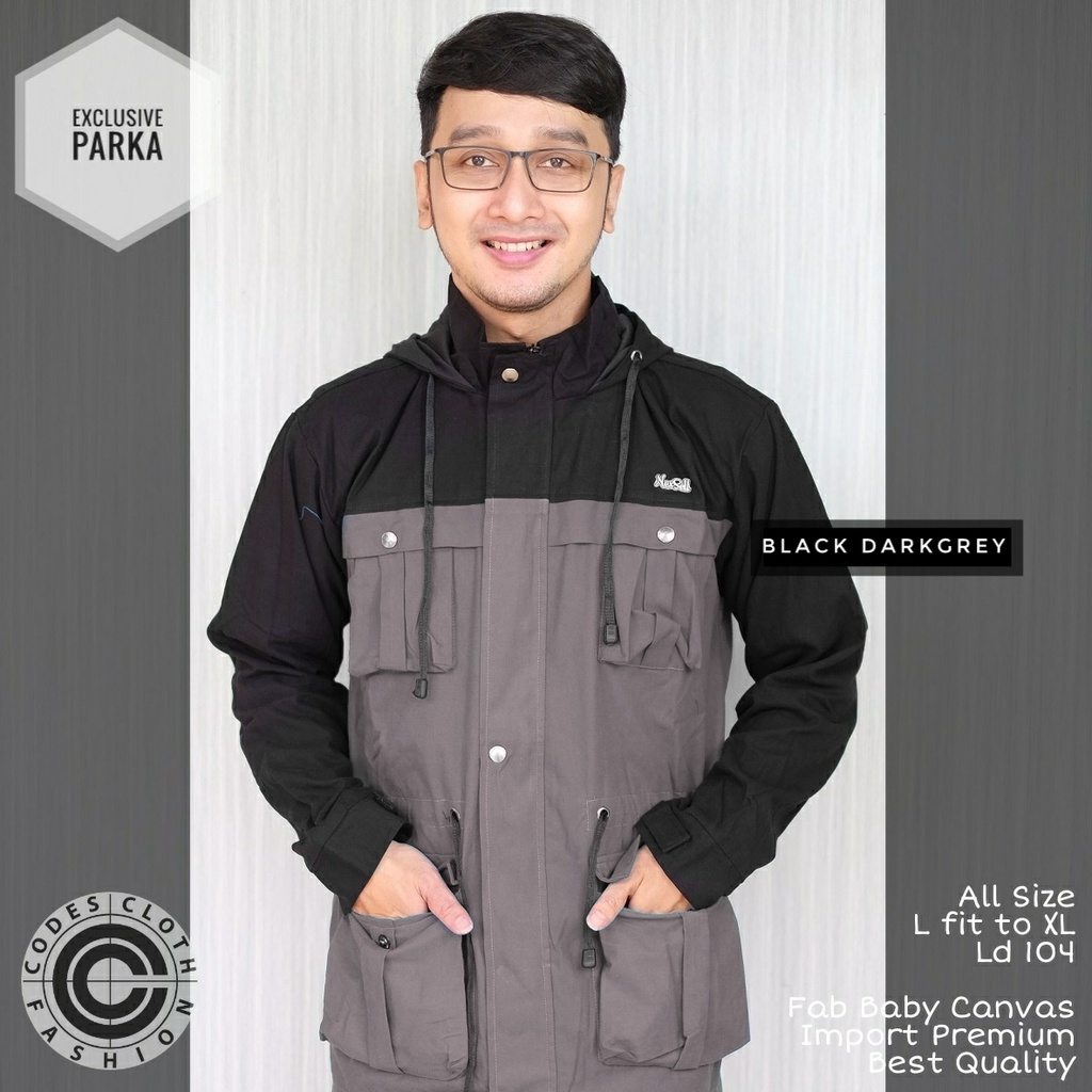 Jaket Pria Jaket Parka Kanvas Exclusive