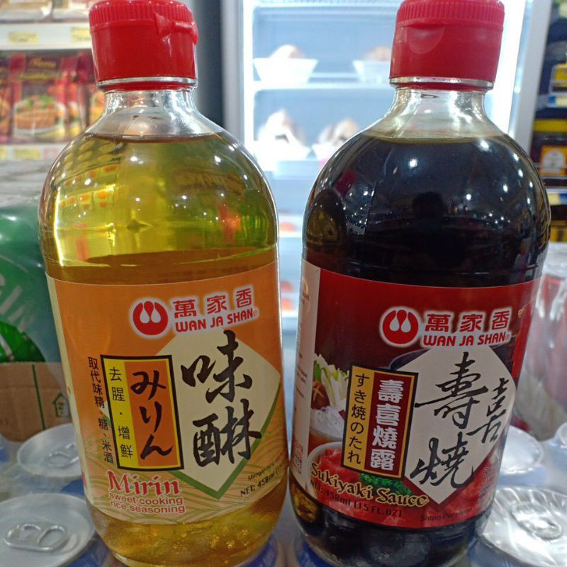 

[Bumbu][Botol]450ml Wan Ja Shan Mirin(Arak Beras)/Sukiyaki Sauce (Arak Masak) Taiwan Taipei