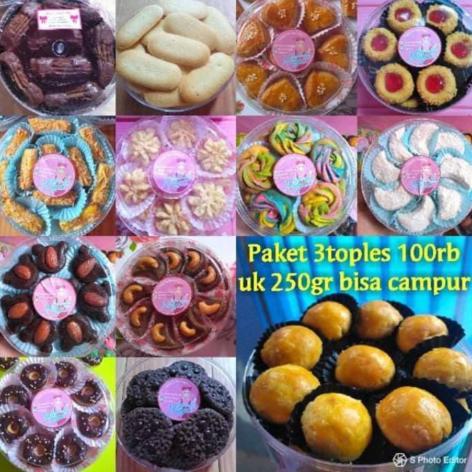 

Murah Paket Promo Sale Kuker Murah 100Rb 3Toples Kue Kering Lebaran Cookies