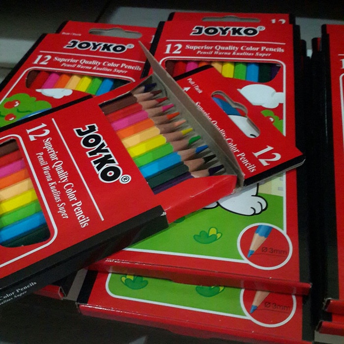 

WARNAPENSIL- PENSIL WARNA JOYKO PANJANG 12 WARNA -PENSIL WARNA