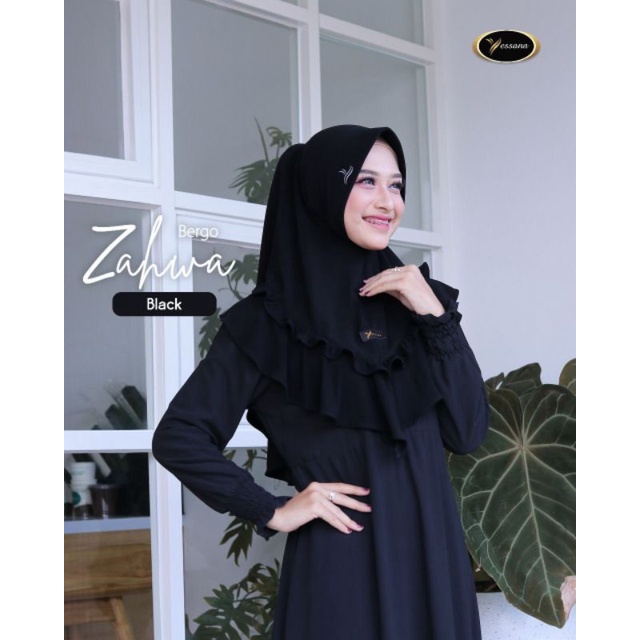 bergo zahwa bahan Jersey Arsy ORI yessana hijab