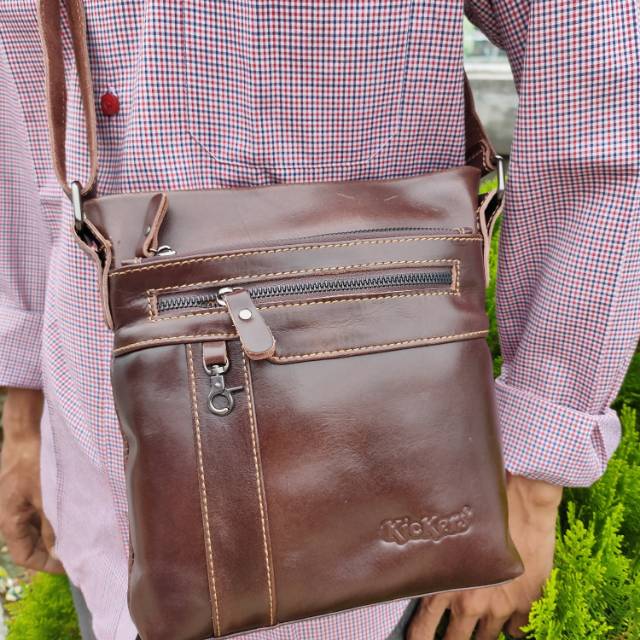 TAS KULIT ASLI/ TAS SANDANG/ KULIT ASLI SAMPAI TALI 100%