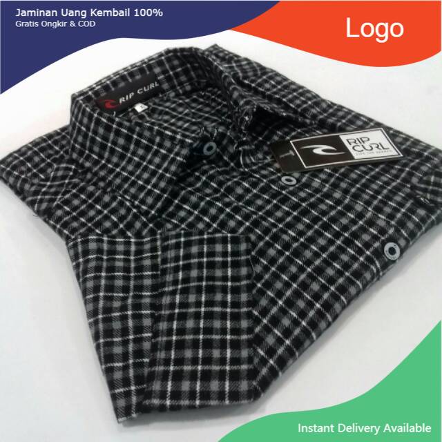 Kemeja Pria Kemeja Ripcurl Tangan Panjang