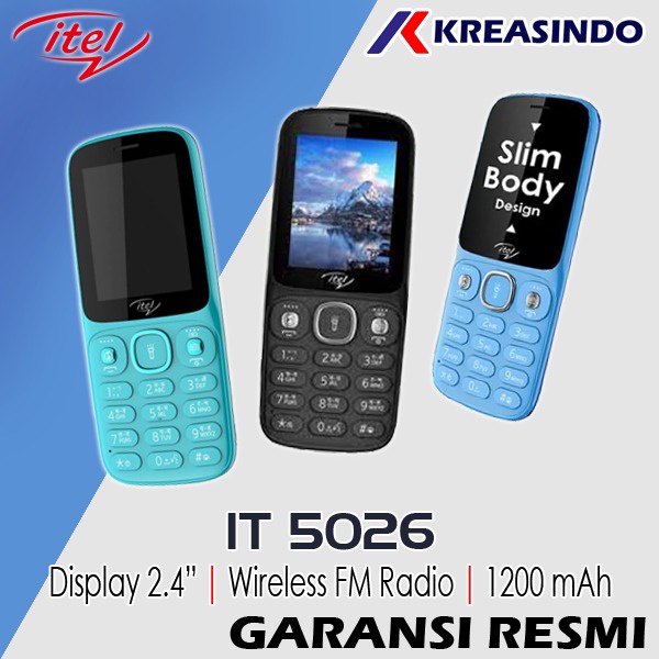 ITEL 5026 IT5026 HP Murah Feature phone Original Garansi Resmi