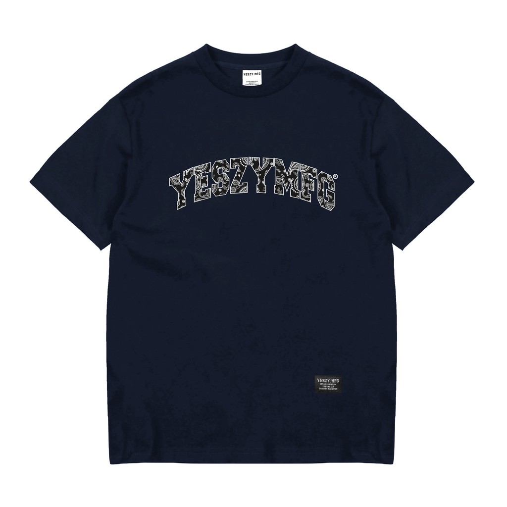 YESZY.MFG Tshirt Navy Cyber F. Paisley