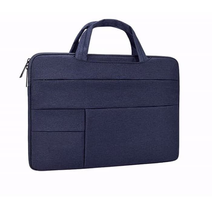 Tas Laptop 15.6inch Softcase Sleeve ROG Pocket Handstrap -Dark Blue