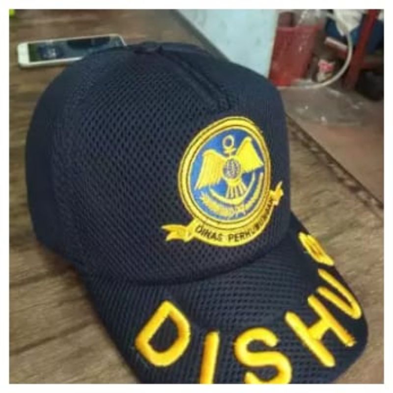 TOPI DISHUB BIRU DONGKER