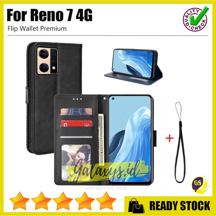 Oppo Reno 7 5G / Reno 7 4G 2022 / RENO 8T 2023 / RENO 8 4G / RENO 8 5G / OPPO Reno 7z 7 Z 5G / RENO 8Z 5G Case Flip Cover Case Leather Wallet Sarung Buku Case Kulit Casing