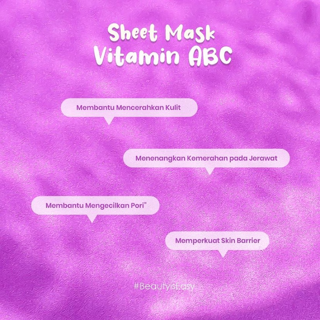 SALSA Sheet Mask Indonesia / Masker Wajah Kusam Flek Bekas Jerawat Kasar Kering Masker Wajah Vitamin ABC Snailed It Hyalu 20gr / Pelembab Moisturizer / Skincare Face Care Facial Wash Toner Serum Cream Sunscreen / Body Scrub / Hair Shampoo Color / Paket