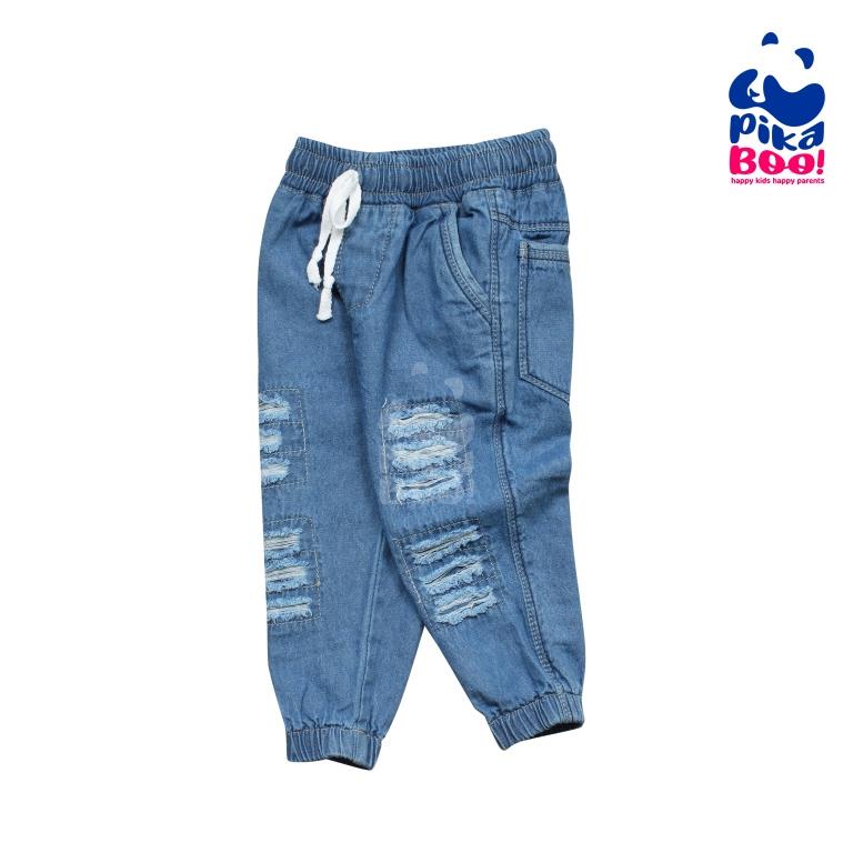 PIKABOO-Jeans Anak Jogger Ripped Genki Unisex (1-8 Tahun)