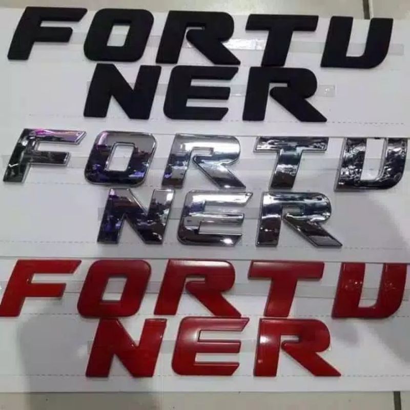 Emblem Logo Toyota Fortuner