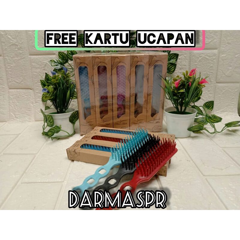 Souvenir 50 PCS Sisir SIKAT Kemasan box rustic Souvernir Hadiah Pernikahan Sovenir Murah