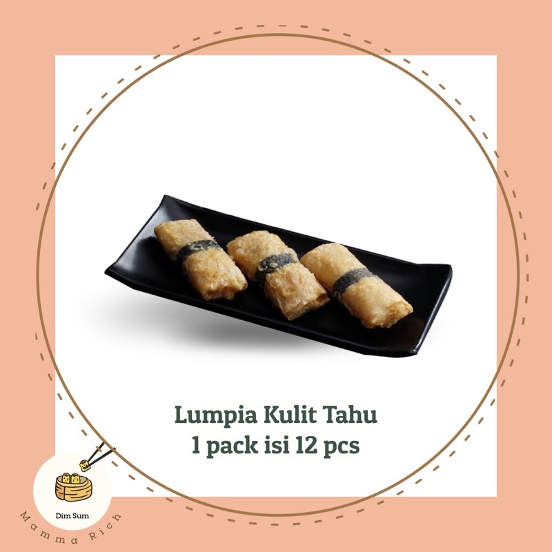 

Frozen Dim Sum Lumpia Kulit Tahu 1 pack isi 12 pcs Dimsum Lumpia Kulit Tahu