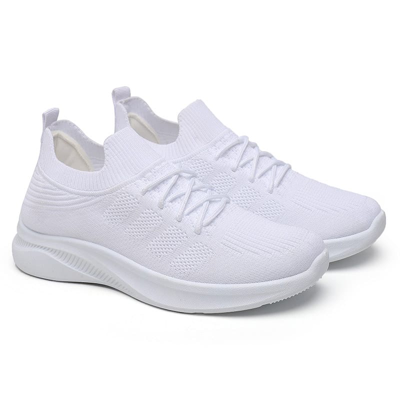 Sepatu Sneakers  Putih Wanita Sport Shoes Canvas Cewek Sepatu Olahraga - 101-P