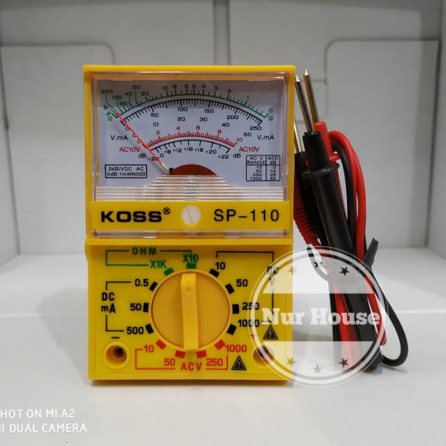 multitester avo meter multimeter analog koss 1000 ampere murah kualitas bagus