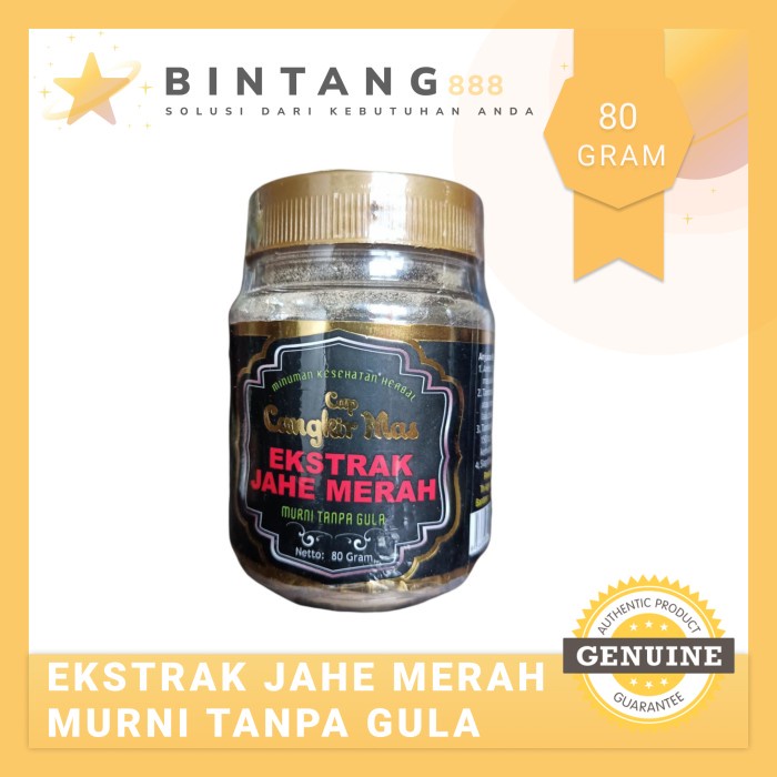 

Ekstrak Jahe Merah Cangkir Mas tanpa gula premium (BERKUALITAS)