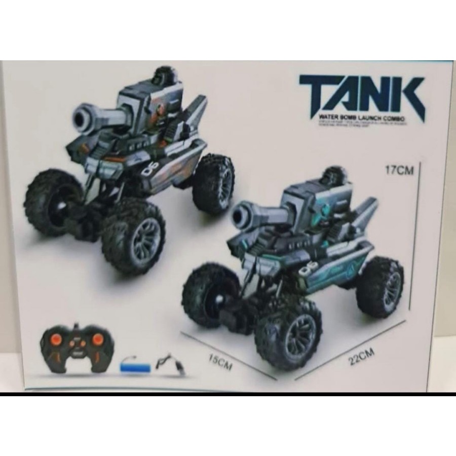 Mainan RC Remote Control Mecha Tank Bisa Nembak Baterai Charge ( 318-4 )