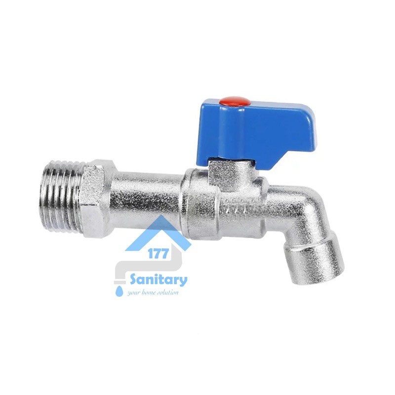 Kran Tembok MiNI 3/4 &amp; 1/2 inch SYT-keran air bola valve cebol kecil taman faucet small mungil