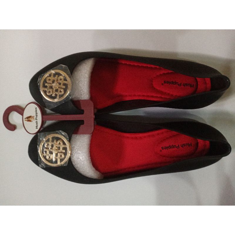 HUSH PUPPIES EMILIA FLAT SHOES BLACK