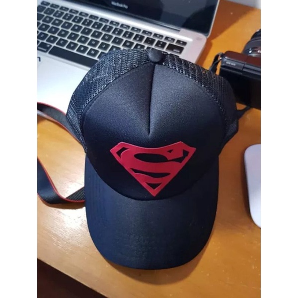 EMOEMO-Topi Pria wanita anak baseball Logo SUPERMAN Topi Distro Jaring Snapback