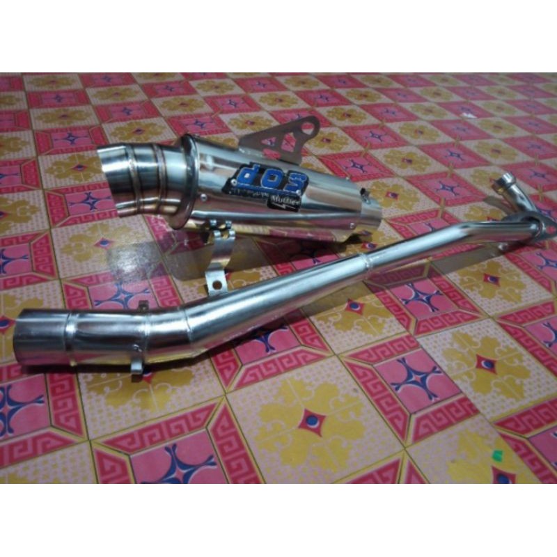 knalpot racing dos muffler revo karisma supra x 125 blade shogun