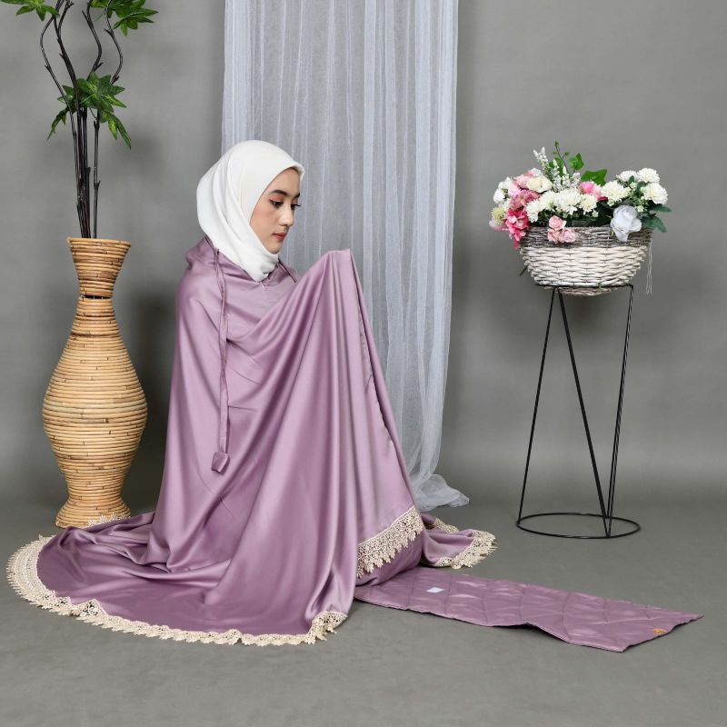 Mukena Dewasa Daily By Kamelia Collection Renda Gyper Mewah Silky