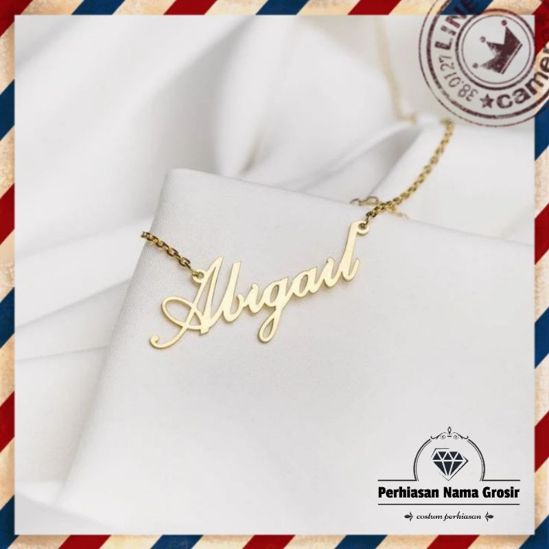 kalung nama anti karat kalung nama custom kalung nama anak kalung nama dewasa