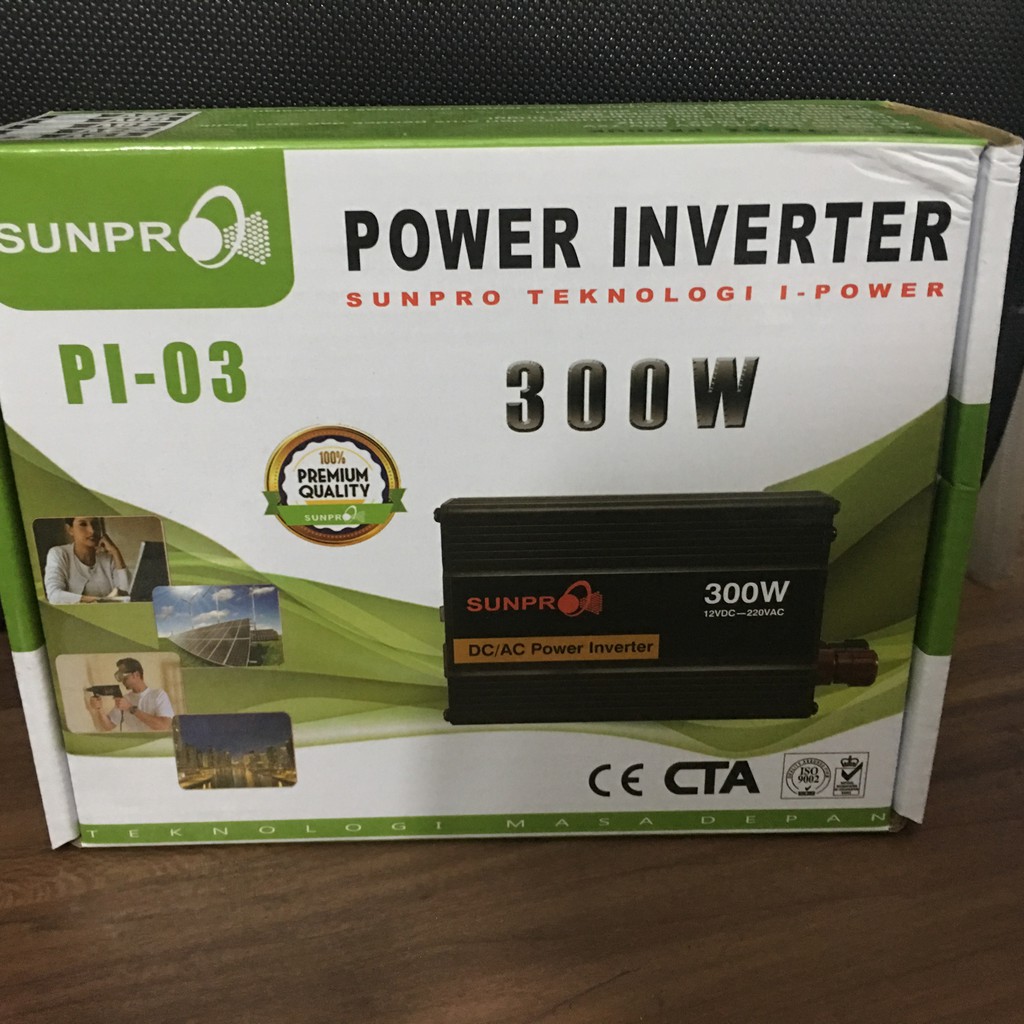 INVERTER DC ke AC AKI ke Listrik 300W 300 Watt Berkualitas Bagus PI03