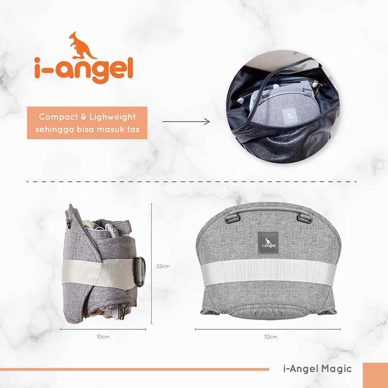 I-ANGEL Magic Melange Gray With Hood