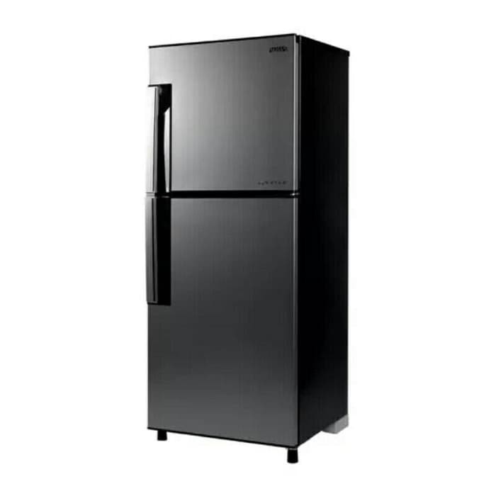 AQUA KULKAS 2 PINTU - AQR-D239 - BUNGA PUTIH DAN BUNGA SILVER