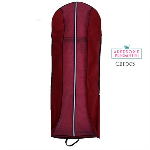 [TOKO TERPERCAYA] PLASTIK PELINDUNG BAJU COVER BAJU ANTI DEBU MAROON CBP005