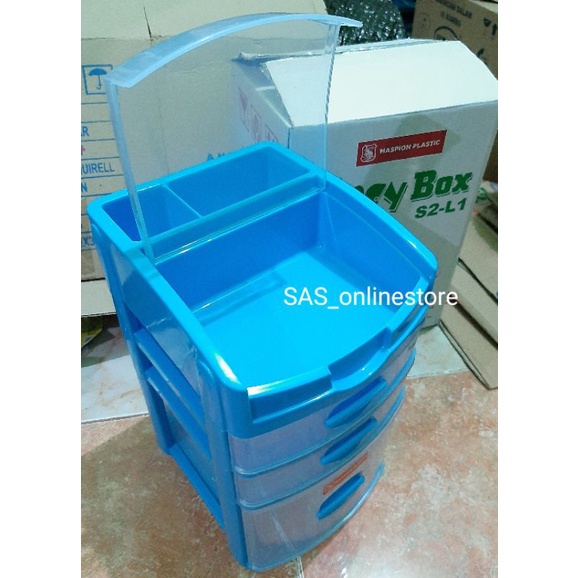 Laci susun Maspion foto real pict/Rak laci lemari mini box maspion (Bisa cod)